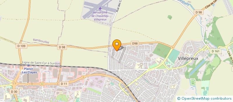 localisation de l'entreprise MONSIEUR AMETH DIOP  VILLEPREUX