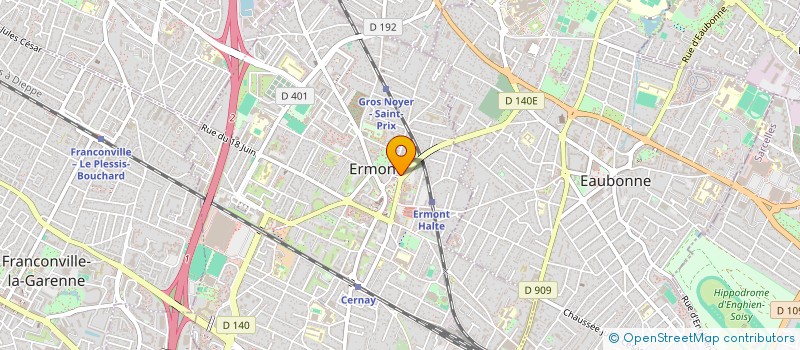 localisation de l'entreprise MONSIEUR AMEUR AGHA  ERMONT