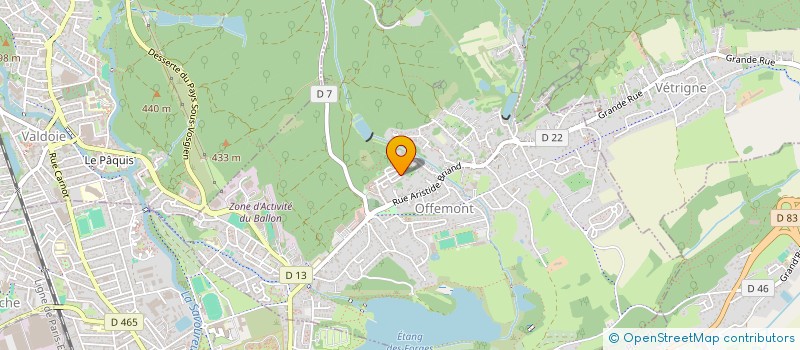 localisation de l'entreprise MONSIEUR AMEUR KALBOUSSI  OFFEMONT