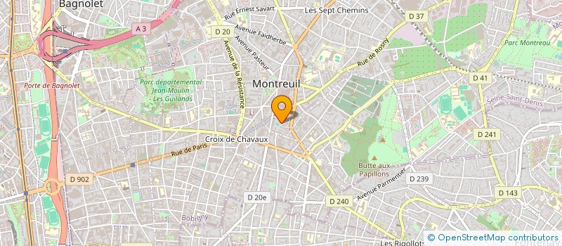 localisation de l'entreprise MONSIEUR AMEUR KNIS à MONTREUIL