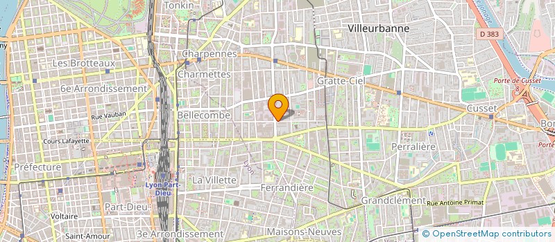 localisation de l'entreprise MONSIEUR AMEUR NOOMEN  VILLEURBANNE