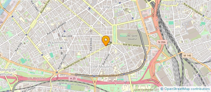 localisation de l'entreprise MONSIEUR AMEVI AWUITOH DZINEKOU à LILLE