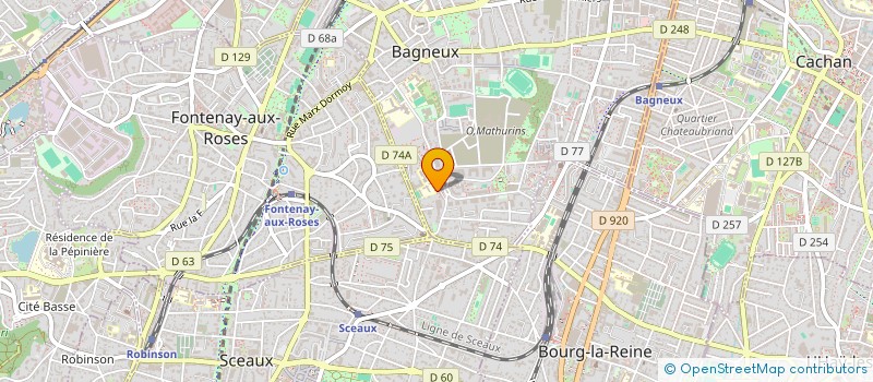localisation de l'entreprise MONSIEUR AMIAUD GERMAIN à BAGNEUX
