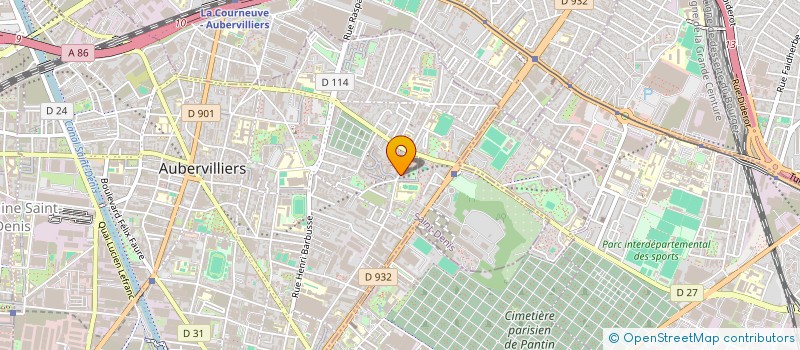 localisation de l'entreprise MONSIEUR AMIDOU DRAME à AUBERVILLIERS