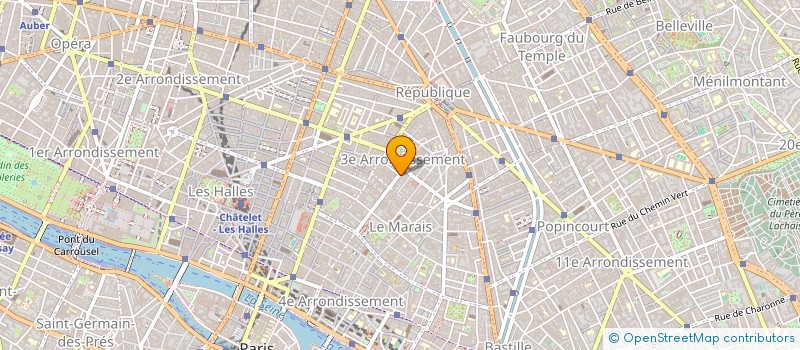 localisation de l'entreprise MONSIEUR AMIEL PROUVOST  PARIS