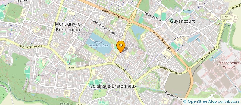localisation de l'entreprise MONSIEUR AMILCAR MARQUES  VOISINS-LE-BRETONNEUX