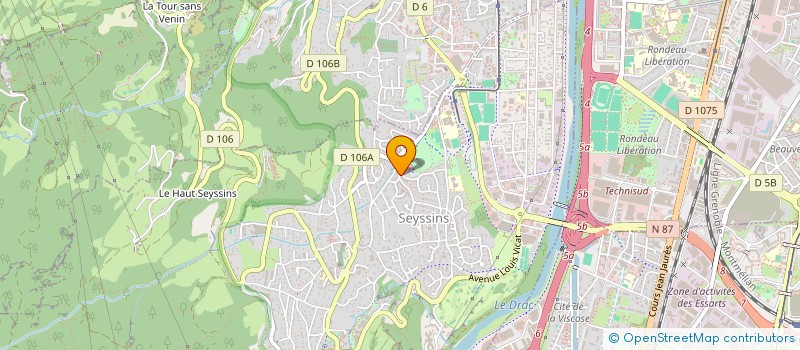 localisation de l'entreprise MONSIEUR AMIN AISSAOUI  SEYSSINET-PARISET