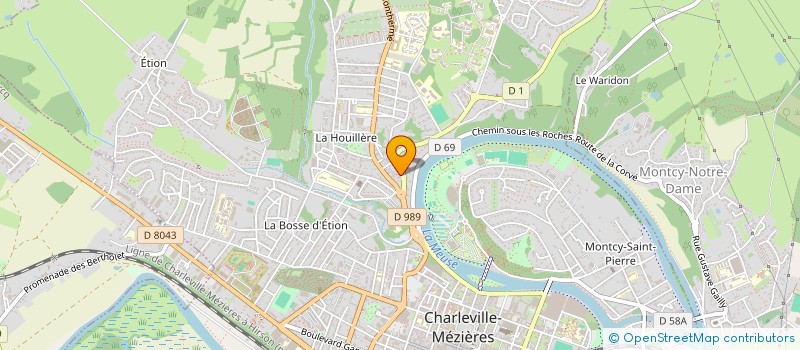 localisation de l'entreprise MONSIEUR AMIN CHERIF CHIKHI  CHARLEVILLE-MEZIERES