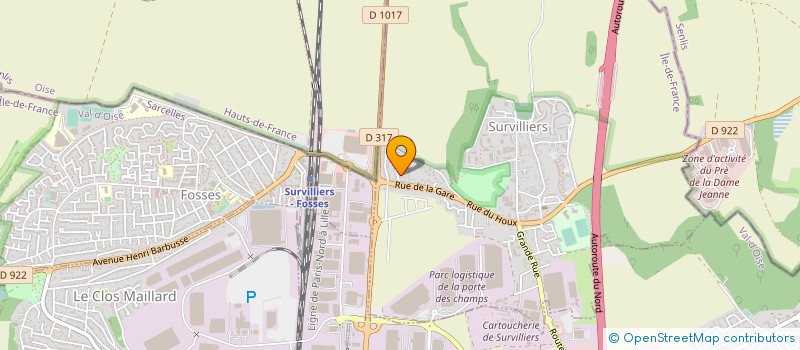 localisation de l'entreprise MONSIEUR AMIN DJOUHRI  SURVILLIERS