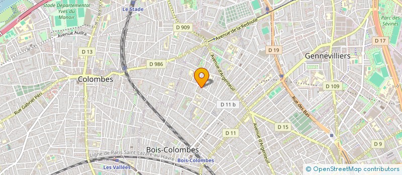 localisation de l'entreprise MONSIEUR AMIN HACH à BOIS-COLOMBES