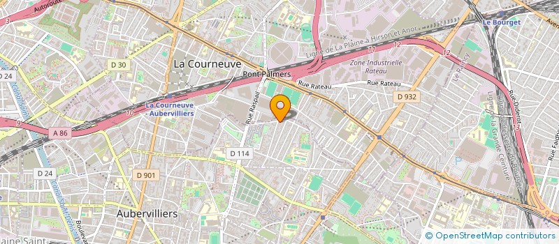 localisation de l'entreprise MONSIEUR AMIN HAMID KARTOM  AUBERVILLIERS