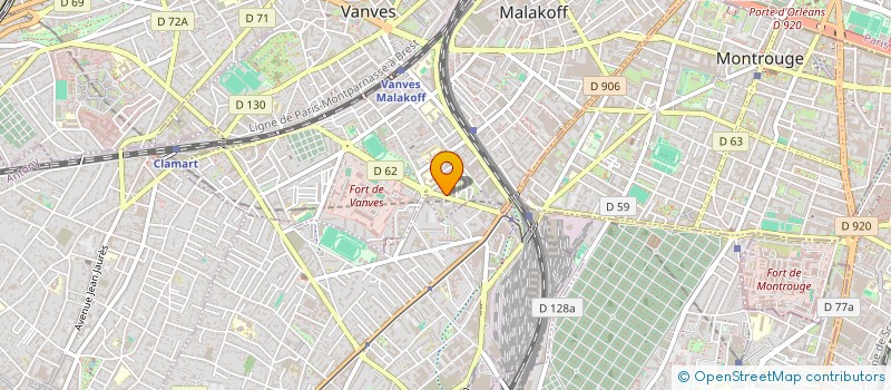 localisation de l'entreprise MONSIEUR AMIN KPUMIE NJOUPOUO  MALAKOFF