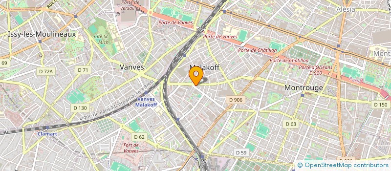 localisation de l'entreprise MONSIEUR AMIN MOEINI MOGHADAM  MALAKOFF