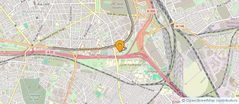 localisation de l'entreprise MONSIEUR AMIN MOQIMZADA  WATTIGNIES