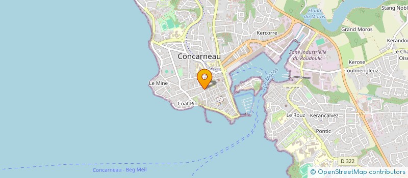 localisation de l'entreprise MONSIEUR AMIN MOUBTAID à CONCARNEAU