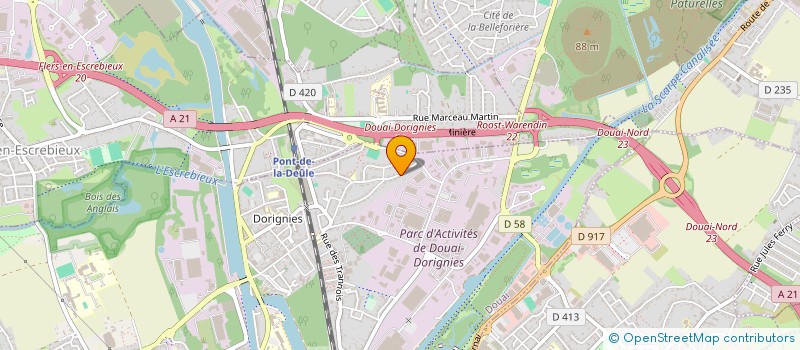 localisation de l'entreprise MONSIEUR AMIN MOUHOUN  DOUAI