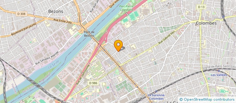 localisation de l'entreprise MONSIEUR AMIN RADOUNI à COLOMBES