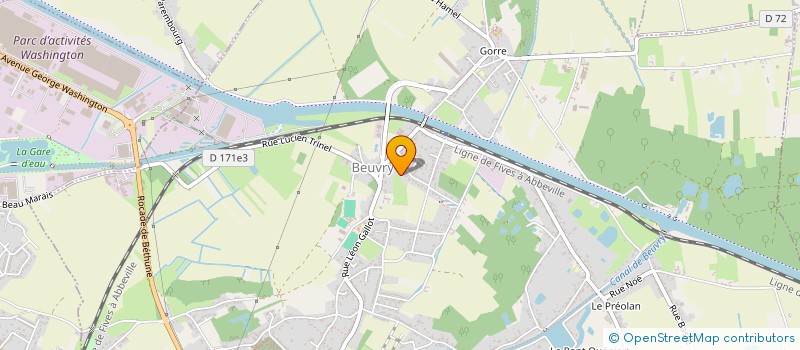 localisation de l'entreprise MONSIEUR AMIN ROUACHE  BEUVRY