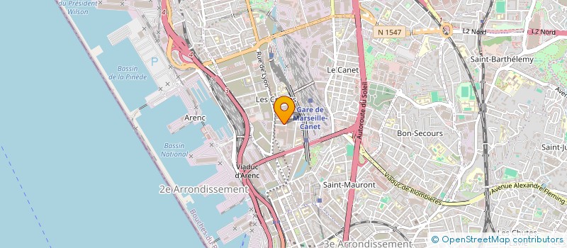 localisation de l'entreprise MONSIEUR AMINATA DJEILA DIALLO à MARSEILLE