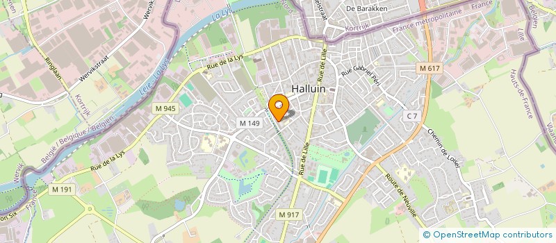 localisation de l'entreprise MONSIEUR AMINE AAZANE  HALLUIN