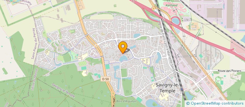 localisation de l'entreprise MONSIEUR AMINE ABOU EL HASSANE  SAVIGNY-LE-TEMPLE