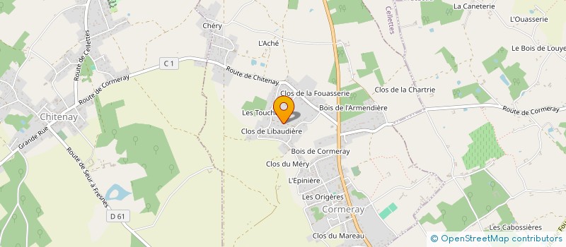 localisation de l'entreprise MONSIEUR AMINE AFIF  CORMERAY