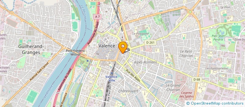 localisation de l'entreprise MONSIEUR AMINE AGUECH à VALENCE
