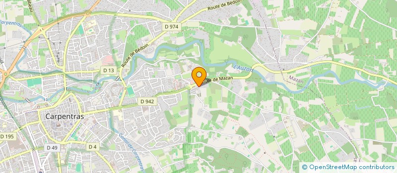 localisation de l'entreprise MONSIEUR AMINE AJAUN  CARPENTRAS