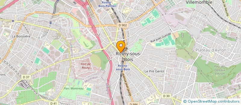 localisation de l'entreprise MONSIEUR AMINE AKNOUCHE  ROSNY-SOUS-BOIS