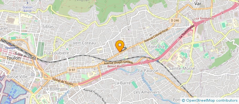 localisation de l'entreprise MONSIEUR AMINE ARAAR  TOULON