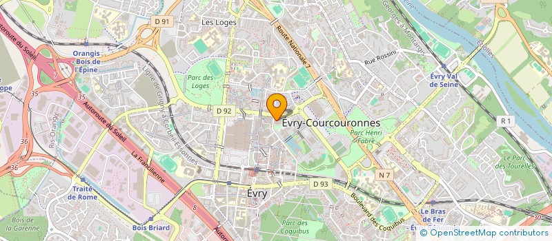 localisation de l'entreprise MONSIEUR AMINE AZZI à EVRY-COURCOURONNES