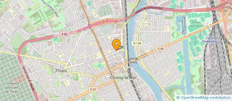 localisation de l'entreprise MONSIEUR AMINE BARICHE  CHOISY-LE-ROI