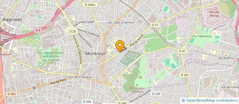 localisation de l'entreprise MONSIEUR AMINE BELKREDIM à MONTREUIL