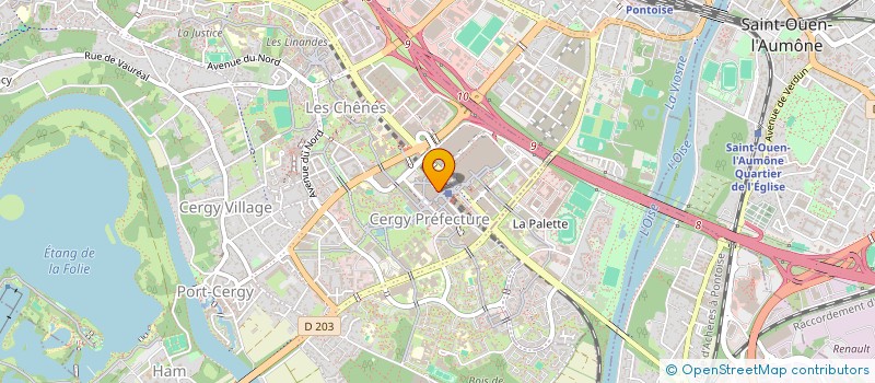 localisation de l'entreprise MONSIEUR AMINE BELLAI  CERGY