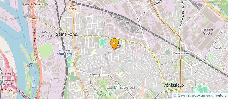 localisation de l'entreprise MONSIEUR AMINE BELOUAHRI  VENISSIEUX