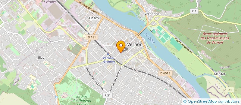 localisation de l'entreprise MONSIEUR AMINE BENAOUDA  VERNON