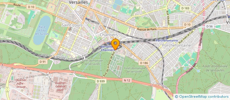 localisation de l'entreprise MONSIEUR AMINE BENCHIKH EL FEGOUN à VERSAILLES