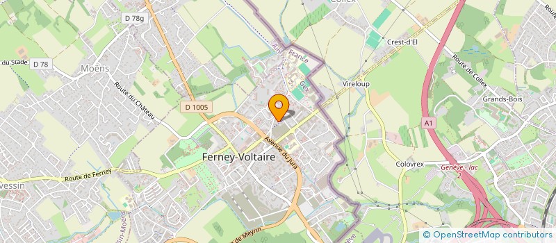 localisation de l'entreprise MONSIEUR AMINE BENGUERRAICHE  FERNEY-VOLTAIRE