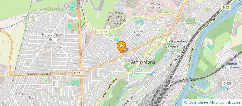 localisation de l'entreprise MONSIEUR AMINE BENNOUI à ATHIS-MONS