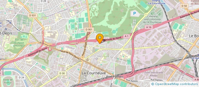 localisation de l'entreprise MONSIEUR AMINE BESSAOUDI à LA COURNEUVE