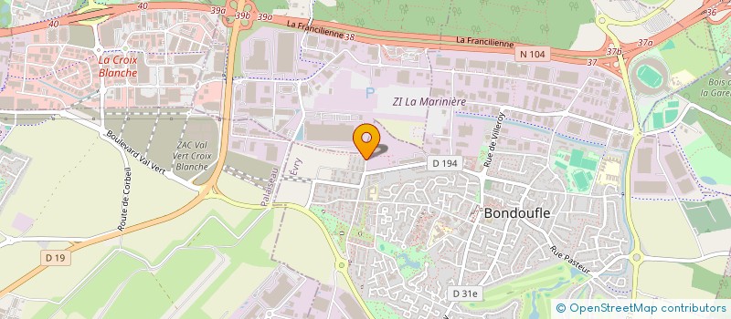 localisation de l'entreprise MONSIEUR AMINE BOUCHERIT  BONDOUFLE