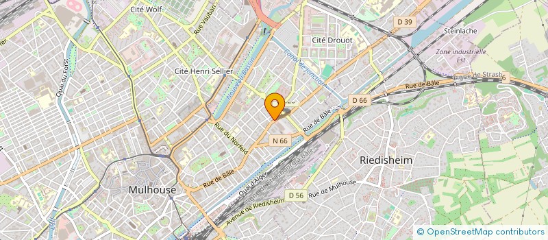 localisation de l'entreprise MONSIEUR AMINE BOUGUERRA  MULHOUSE