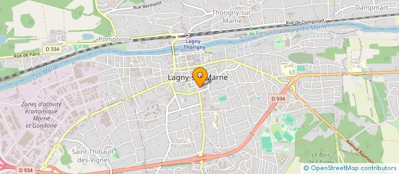localisation de l'entreprise MONSIEUR AMINE BOUROUROU à LAGNY-SUR-MARNE