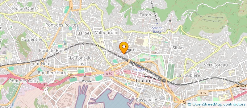 localisation de l'entreprise MONSIEUR AMINE BOUSBIH  TOULON