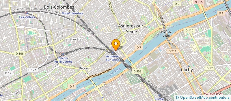 localisation de l'entreprise MONSIEUR AMINE BOUZIDI-IDRISSI à ASNIERES-SUR-SEINE