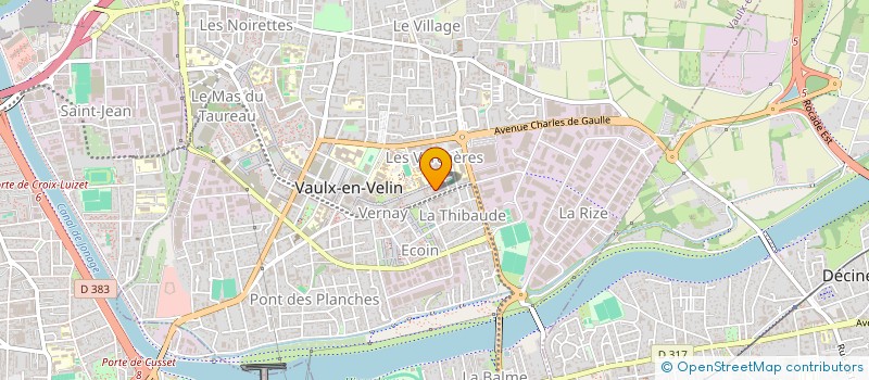 localisation de l'entreprise MONSIEUR AMINE CHEKNOUN  VAULX-EN-VELIN