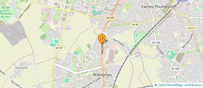 localisation de l'entreprise MONSIEUR AMINE CHENNI  WATTIGNIES