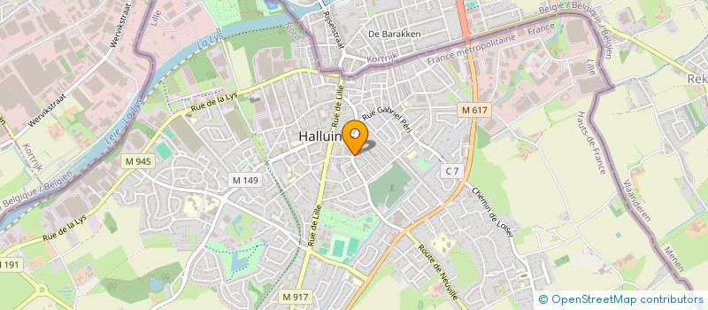 localisation de l'entreprise MONSIEUR AMINE CHERIEF  HALLUIN