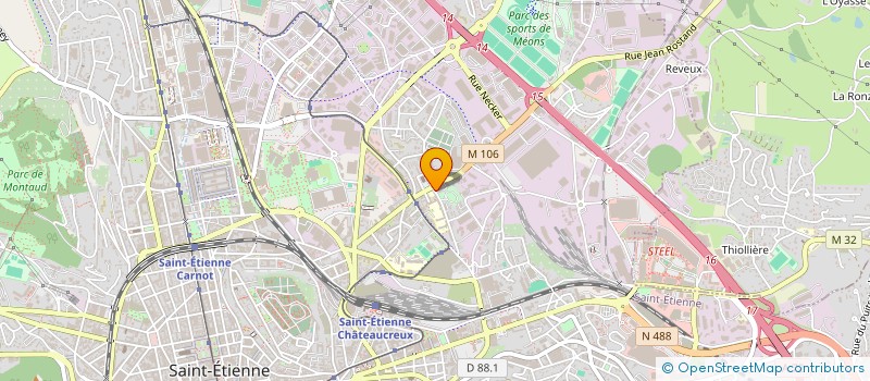 localisation de l'entreprise MONSIEUR AMINE DJELAMANI  SAINT-ETIENNE