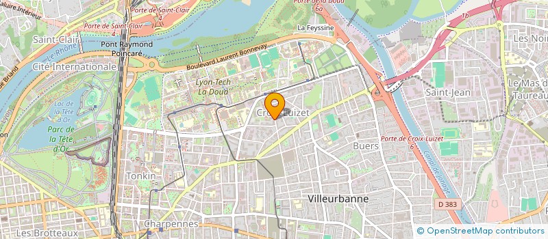 localisation de l'entreprise MONSIEUR AMINE EDDINI  VILLEURBANNE